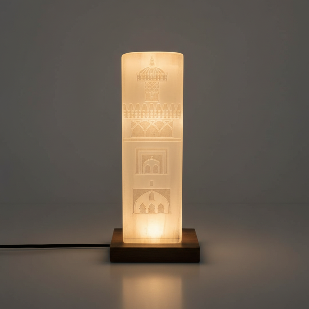Lampe Mosquée Koutoubia (Marrakech) en sélénite